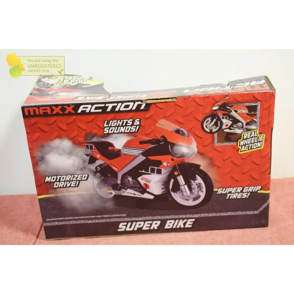 Maxx Action Super Bike with Wheelie Feature